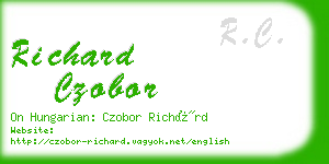 richard czobor business card